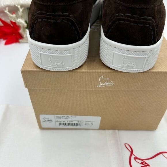 Christian Louboutin Mens PAQUEBOAT suede loafers size 41.5 made in Italy - Picture 5 of 16